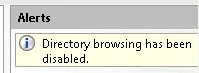 Directory browsing is disabled