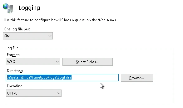 Vulnerable logfile location