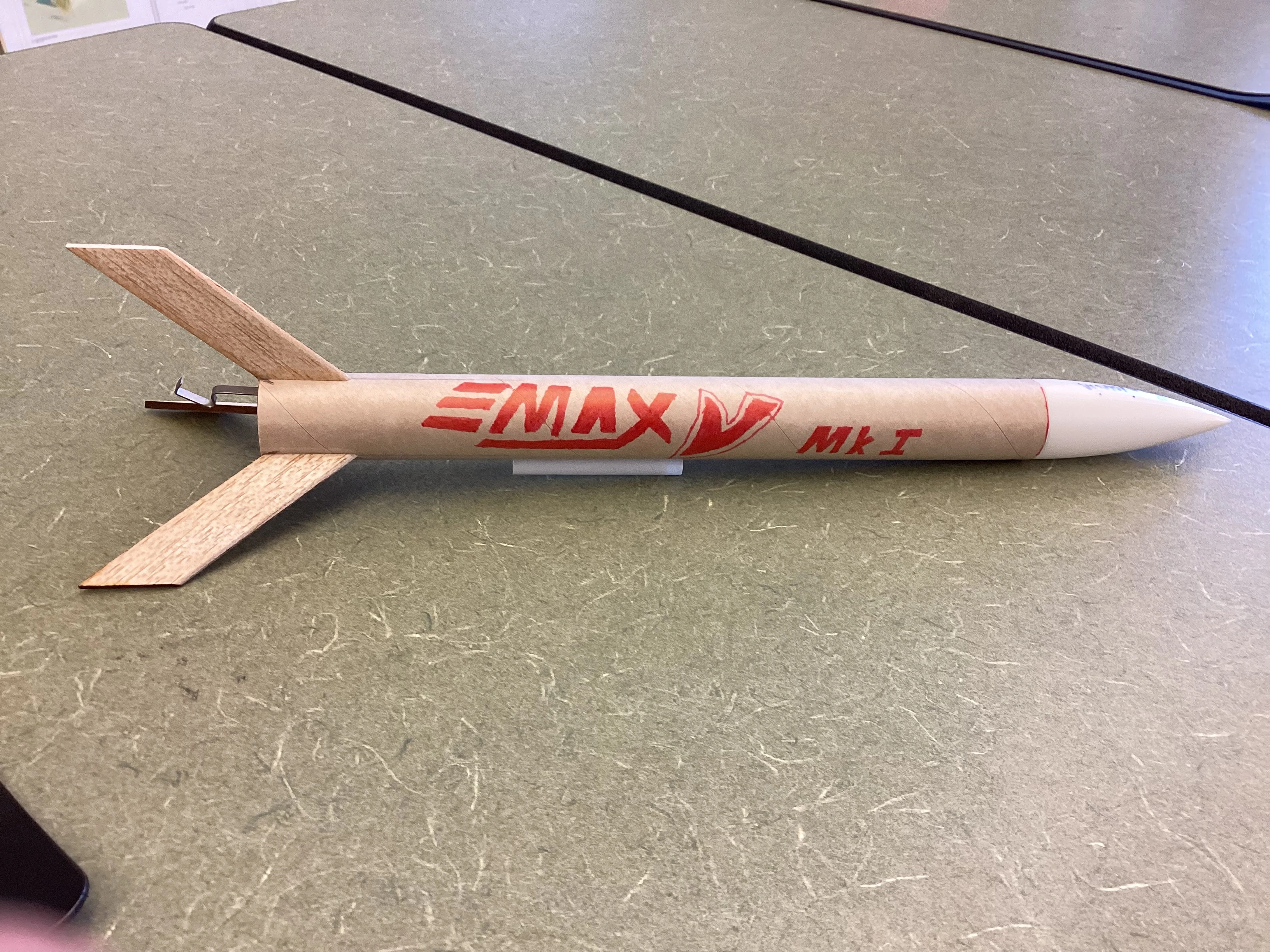 Example of a model rocket