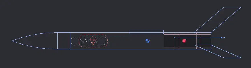 Final design in OpenRocket