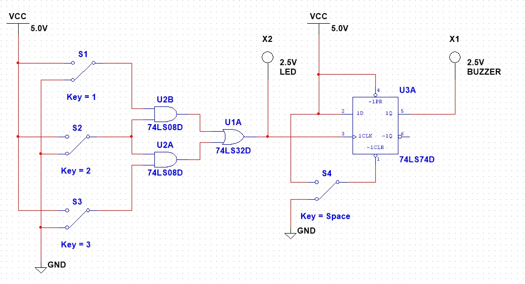 NI Multisim Circuit Schematic