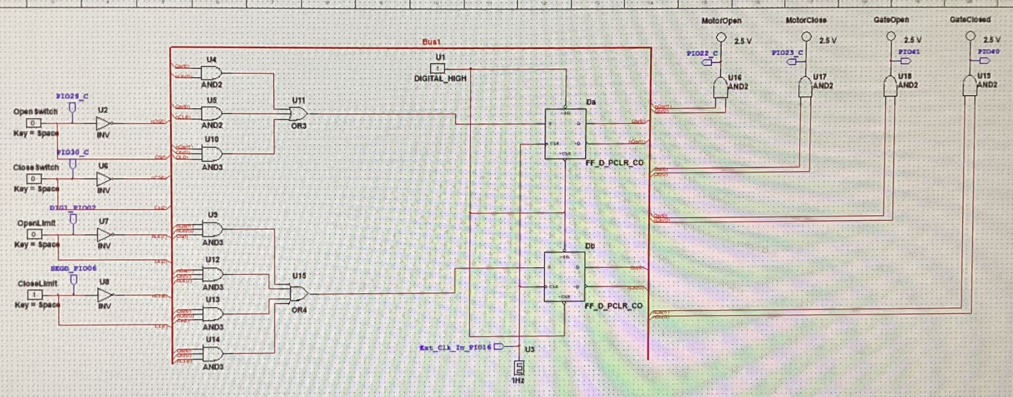 NI Multisim Circuit Schematic